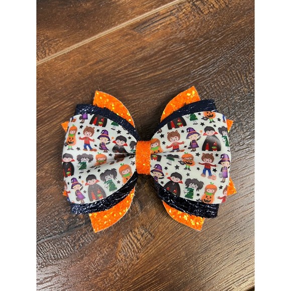 Calafors Collection Handmade Kids Halloween Trick Or Treat Costume Bow! - Picture 1 of 5